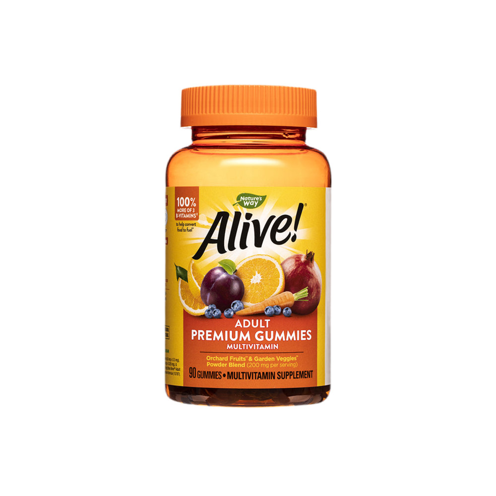 Alive! Adult Premium Gummies Multivitamin / Alive! Nature's Way Premium Multivitamin for Adults, 90 Softgels - Nutra Best Europe