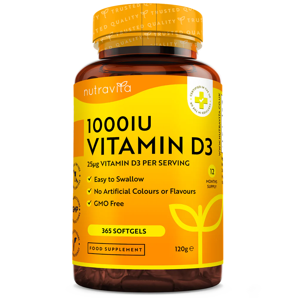 Vitamin D3 1000iu (25ug) 365 Softgele