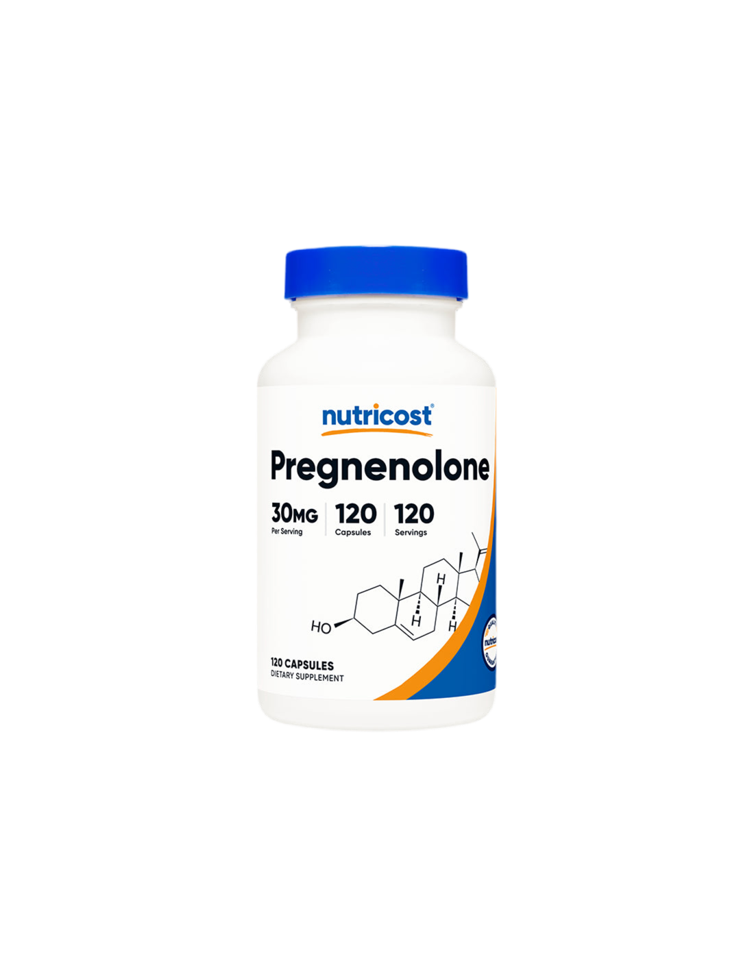 Brain Function - Pregnenolone (Pregnenolone), 30 mg x 120 capsules Nutricost - Nutra Best Europe