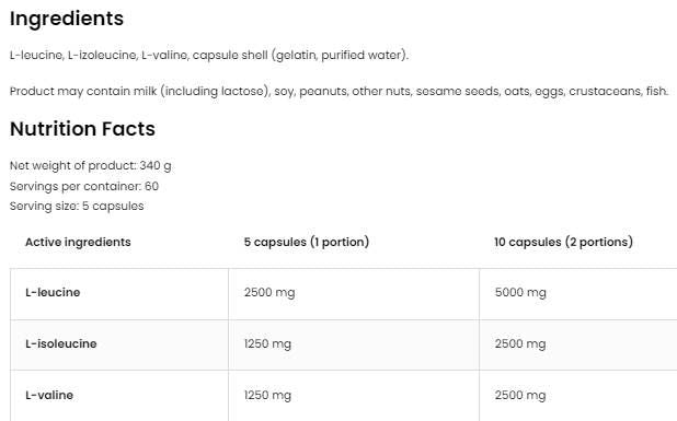 BCAA 5000 – 300 Kapseln