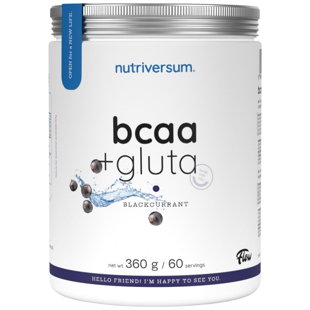 BCAA + Gluta-Pulver | Durchfluss - 360 Gramm