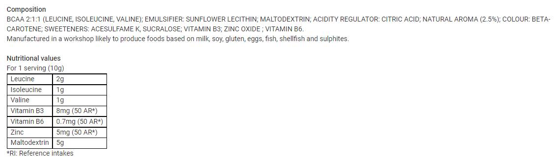 BCAA-Optimierung | mit Maltodextrin - 250 Gramm