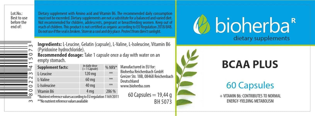 BCAA Plus – 60 Kapseln