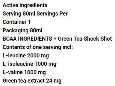 BCAA Shock + Grüner Tee - 80 ml