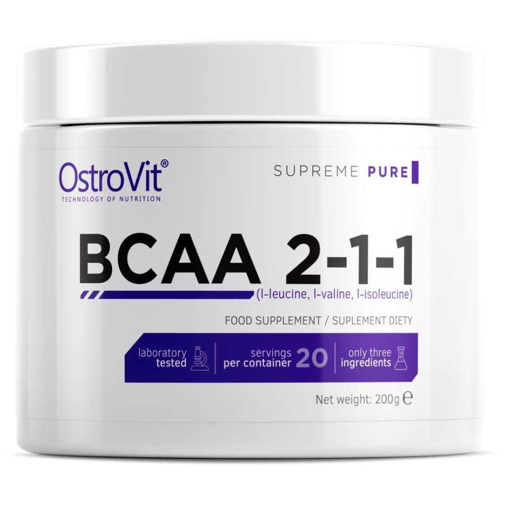BCAA 2: 1: 1 Pulver - 200 Gramm