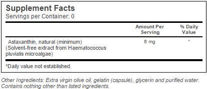 BESTES Astaxanthin 6 mg – 30 Gelkapseln