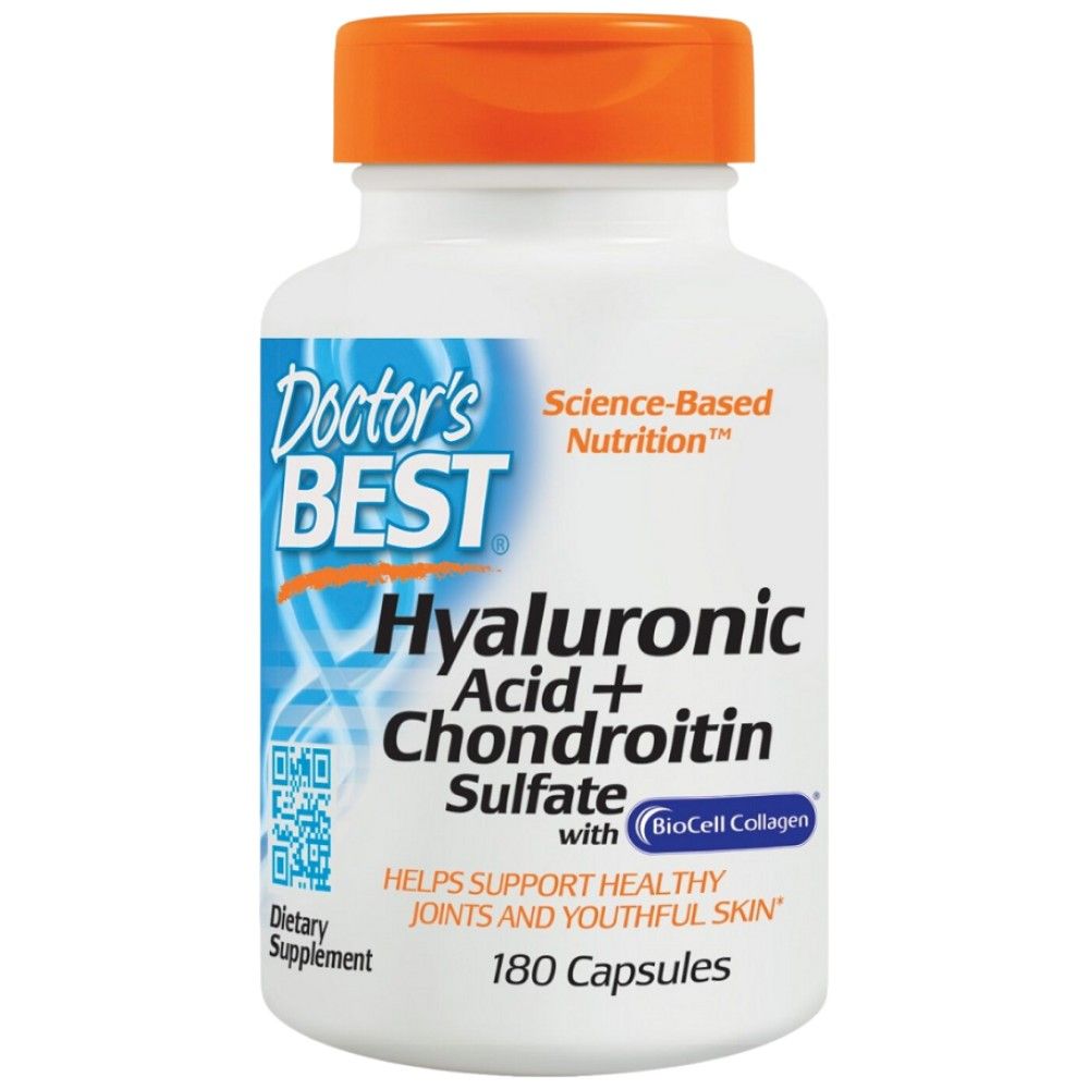 BESTE Hyaluronsäure + Chondroitinsulfat/mit BioCell-Kollagen – 180 Kapseln