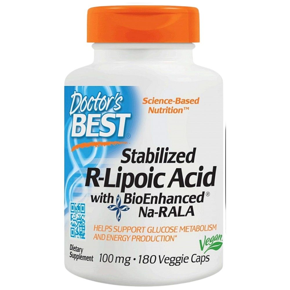 BESTE R-Liponsäure/stabilisiertes NA-R-ALA 100 mg – 180 Kapseln