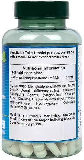 MSM / Methylsulphonylmethan 750 mg - 120 Tabletten