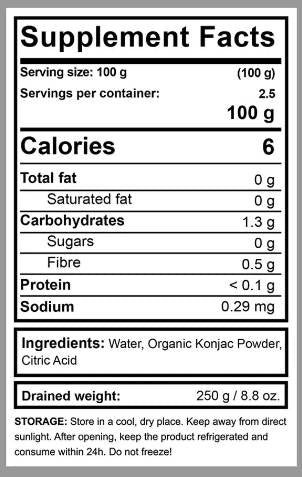 BIO Konjac Fettuccine – 320 Gramm