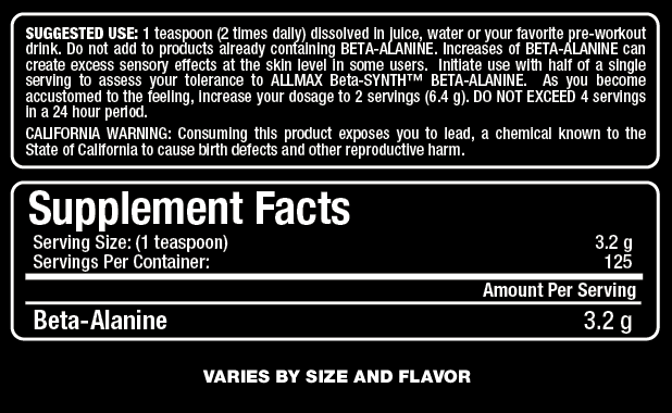 Beta Alanin – 400 Gramm
