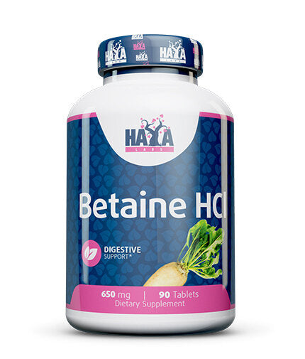 Betain HCL 650 mg/90 Tabs.