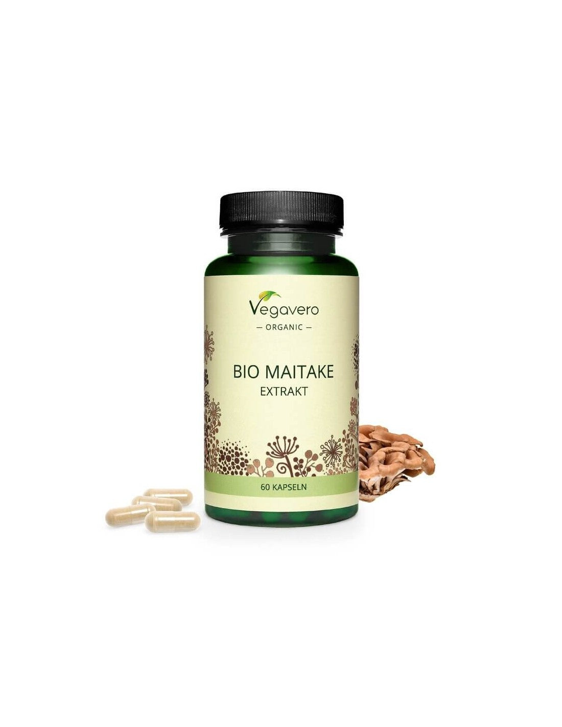 Bio-Maitake-Extrakt, 60 Kapseln, 100 % vegan <tc>Vegavero</tc>