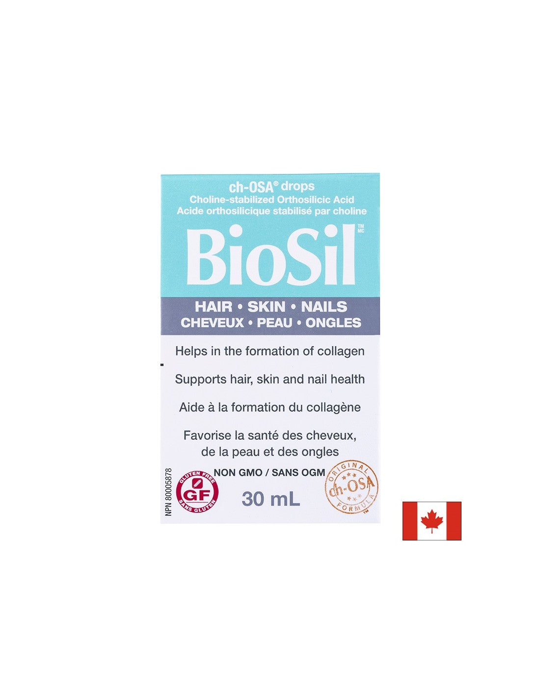 BioSil™ Haar, Haut & Nägel 30 ml x 60 Tagesdosen <tc>Natural Factors</tc>