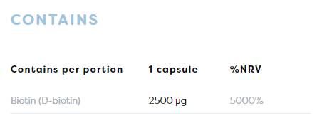 Biotin 2500 µg – 120 Kapseln