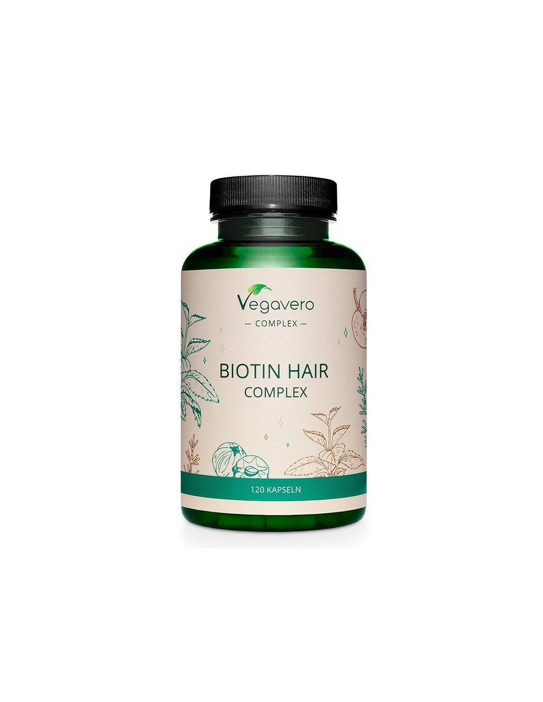Komplexe Haarpflege - Biotin Hair Complex, 120 Kapseln