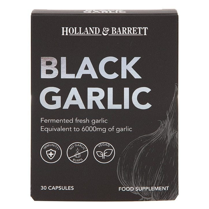 Schwarzer Knoblauch 6000 mg 30 Kapseln HOLLAND & BARRETT