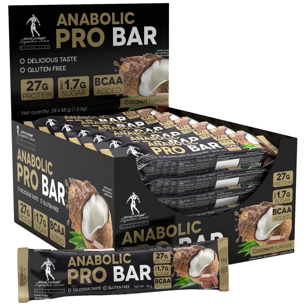 Black Line/Anabolic Pro/Proteinriegel – 24 x 68 Gramm