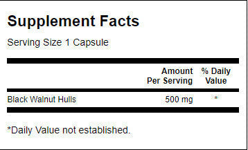Schwarzwalnussschalen 500 mg – 60 Kapseln