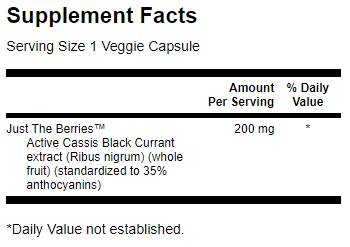 Schwarze Johannisbeerextrakt (Cassis) 30 Kapseln