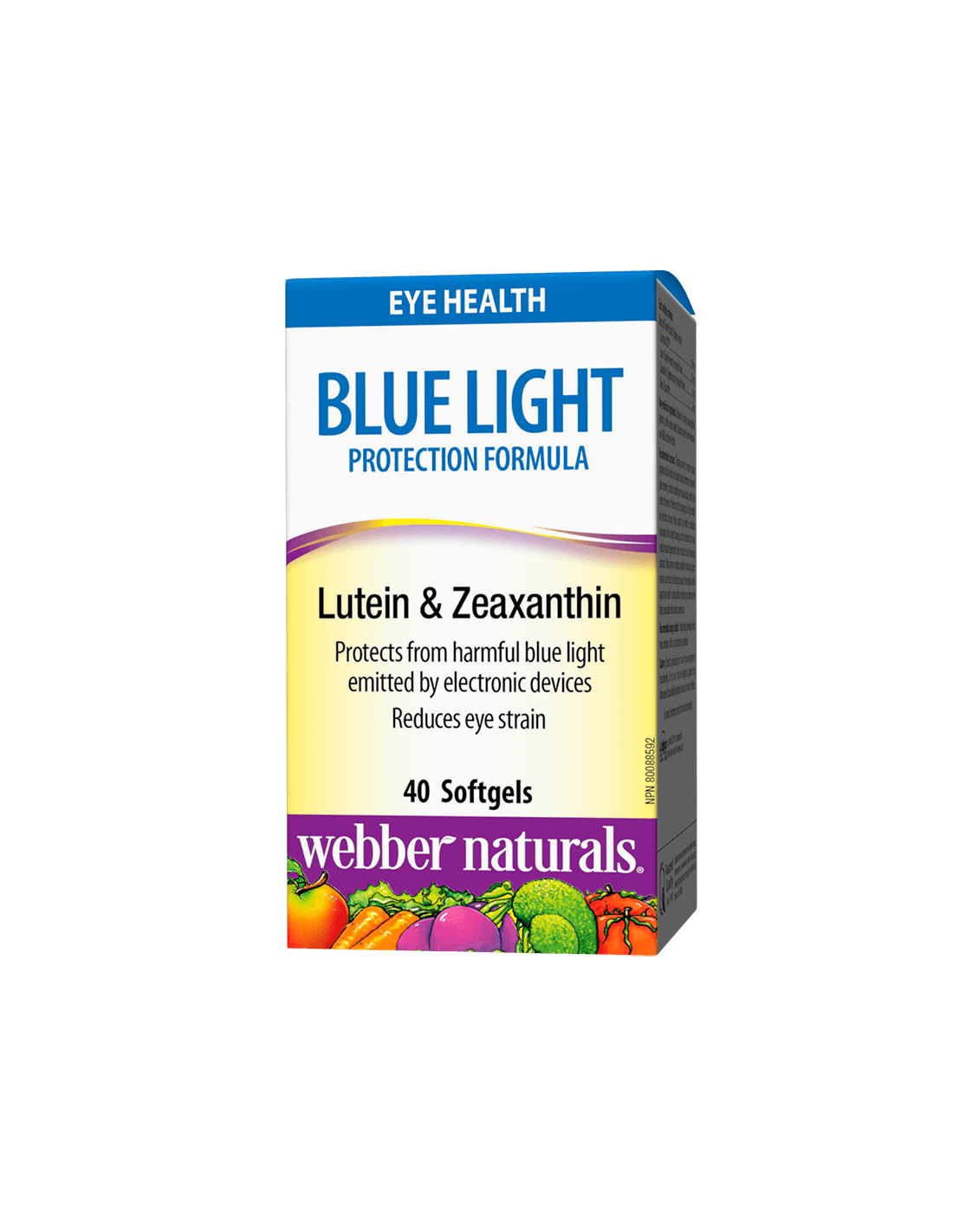 Lutein- und Zeaxanthin-Formel für starkes Sehen – Blaulichtschutz – Schutz digitaler Geräte, 40 Softgel-Kapseln