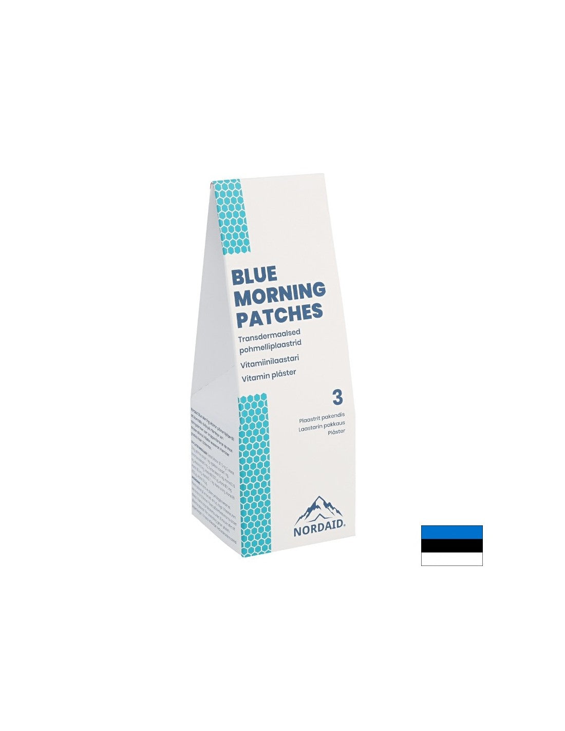 Transdermale Pflaster mit Vitaminen und Kräuterextrakten „Blue Morning“, 3 Stück <tc>Nordaid</tc>