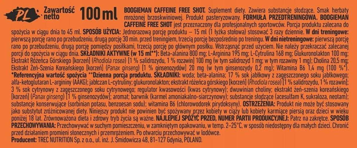 Boogieman-Schuss | Koffeinfreies Pre-Workout – 100 ml