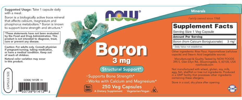 Bor 3 mg – 250 Kapseln