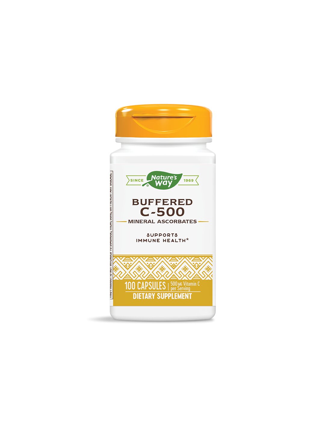 Gepuffertes C-500/Vitamin C (gepuffert) 500 mg x 100 Kapseln Nature's Way