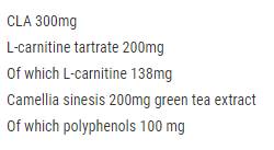 CLA + L-Carnitin + Grüner Tee – 120 Kapseln
