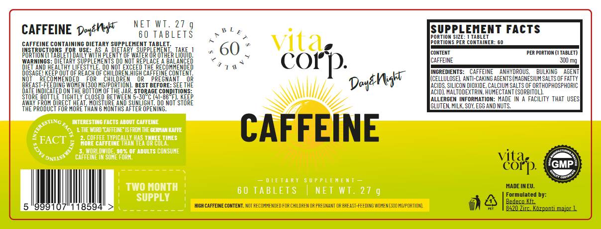 Koffein-Tag 300 mg – 60 Tabletten