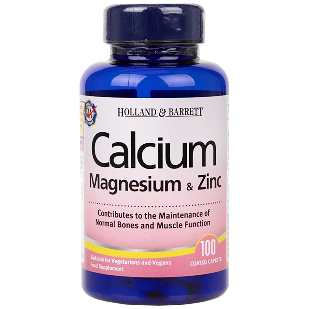 Calcium, Magnesium und Zink – 100 Tabletten