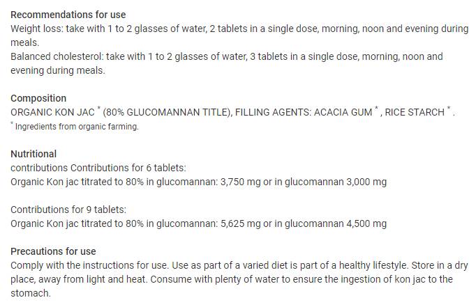 Kalorienreduziert – Glucomannan Konjac | Veganfreundlich – 60 Tabletten