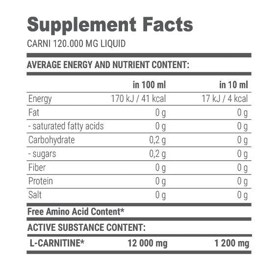 Carni Liquid L-Carnitin 120000 - 1000 ml