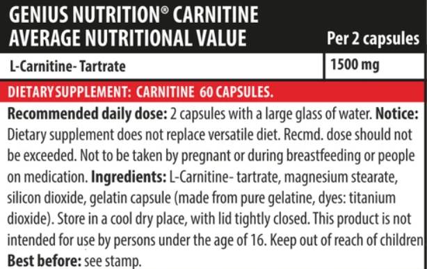 Carnitin – 60 Kapseln