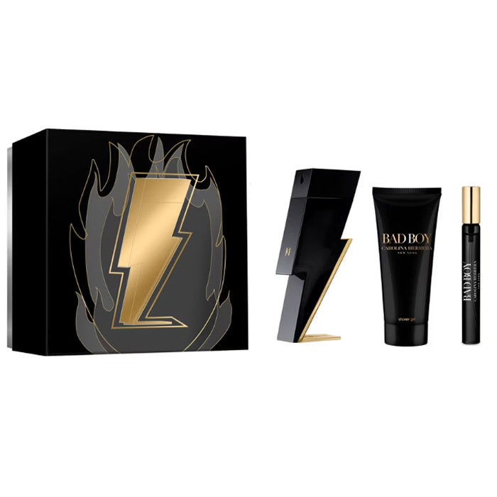 <tc>CAROLINA HERRERA</tc> Bad Boy Eau de Toilette Spray 100ml Set 3-teilig