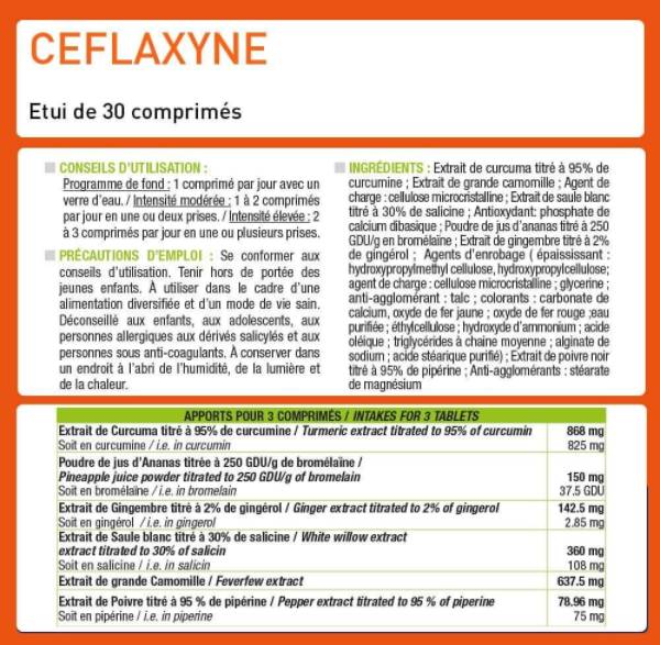 Ceflaxyne® | Natürliches Schmerzmittel – beruhigt und lindert – 30 Tabletten