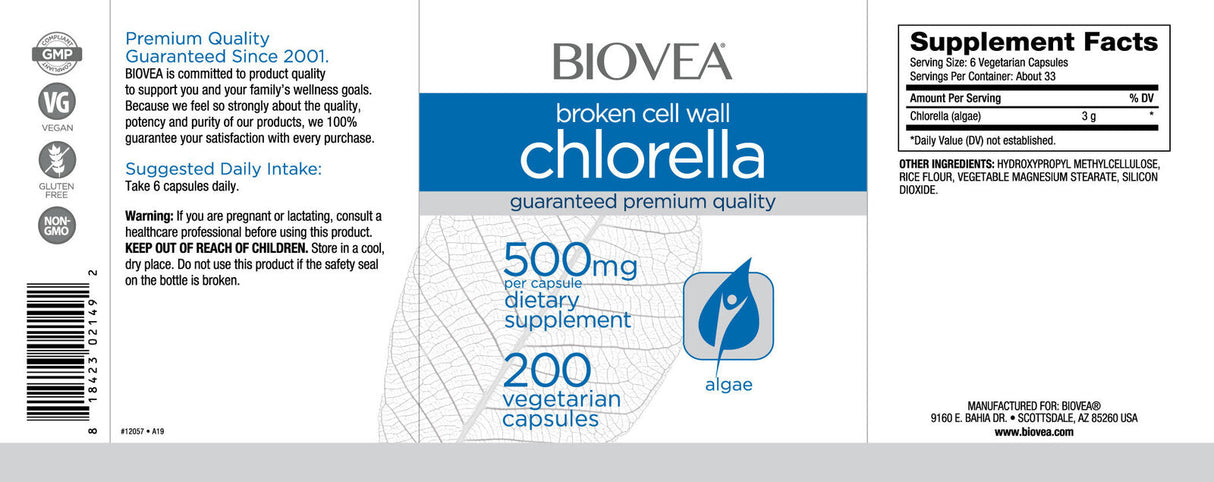 Chlorella 500 mg/200 Kapseln