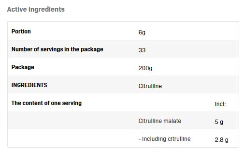 Citrullin – 0,200 kg