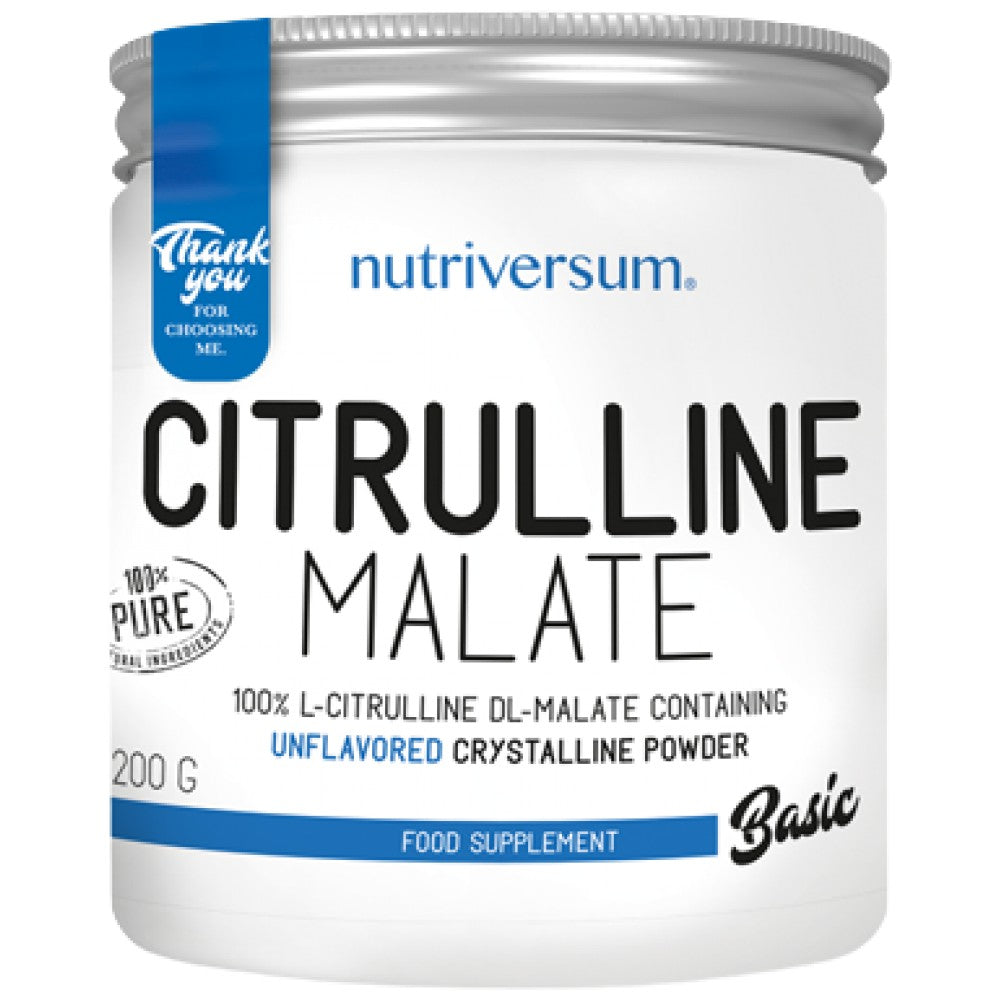 Citrullin-Malat-Pulver | 100 % rein – 200 Gramm