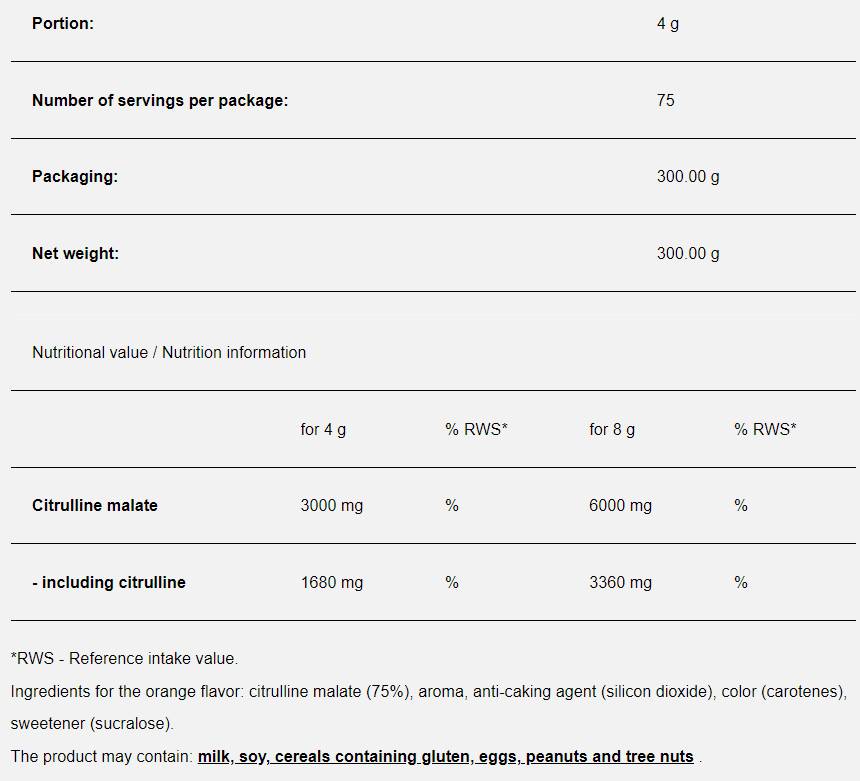 Citrullin Max – 300 Gramm