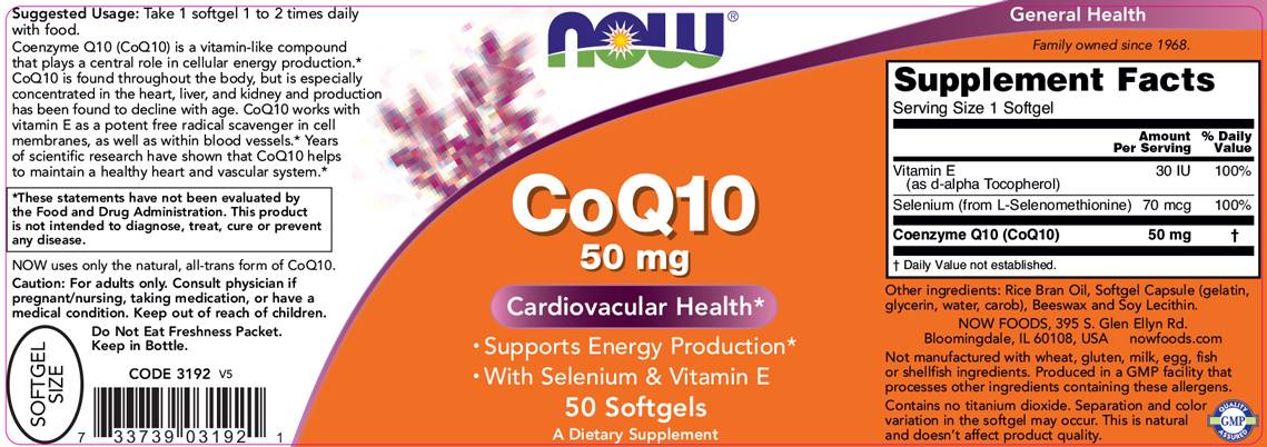 CoQ10 50 mg + Vitamin E – 50 Gelkapseln