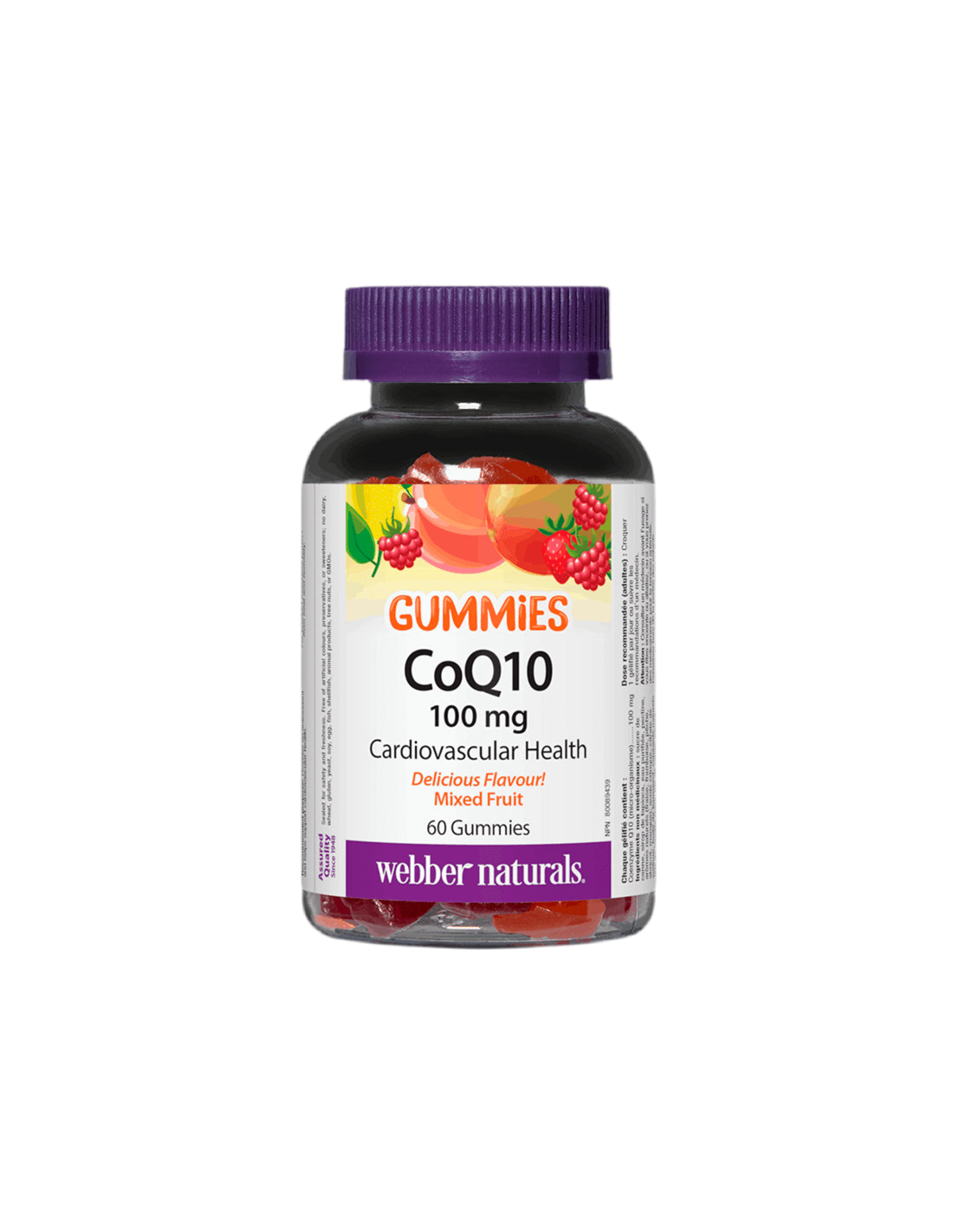 CoQ10-Gummibärchen/Coenzym Q10 100 mg, 60 Geltabletten <tc>Webber Naturals</tc>