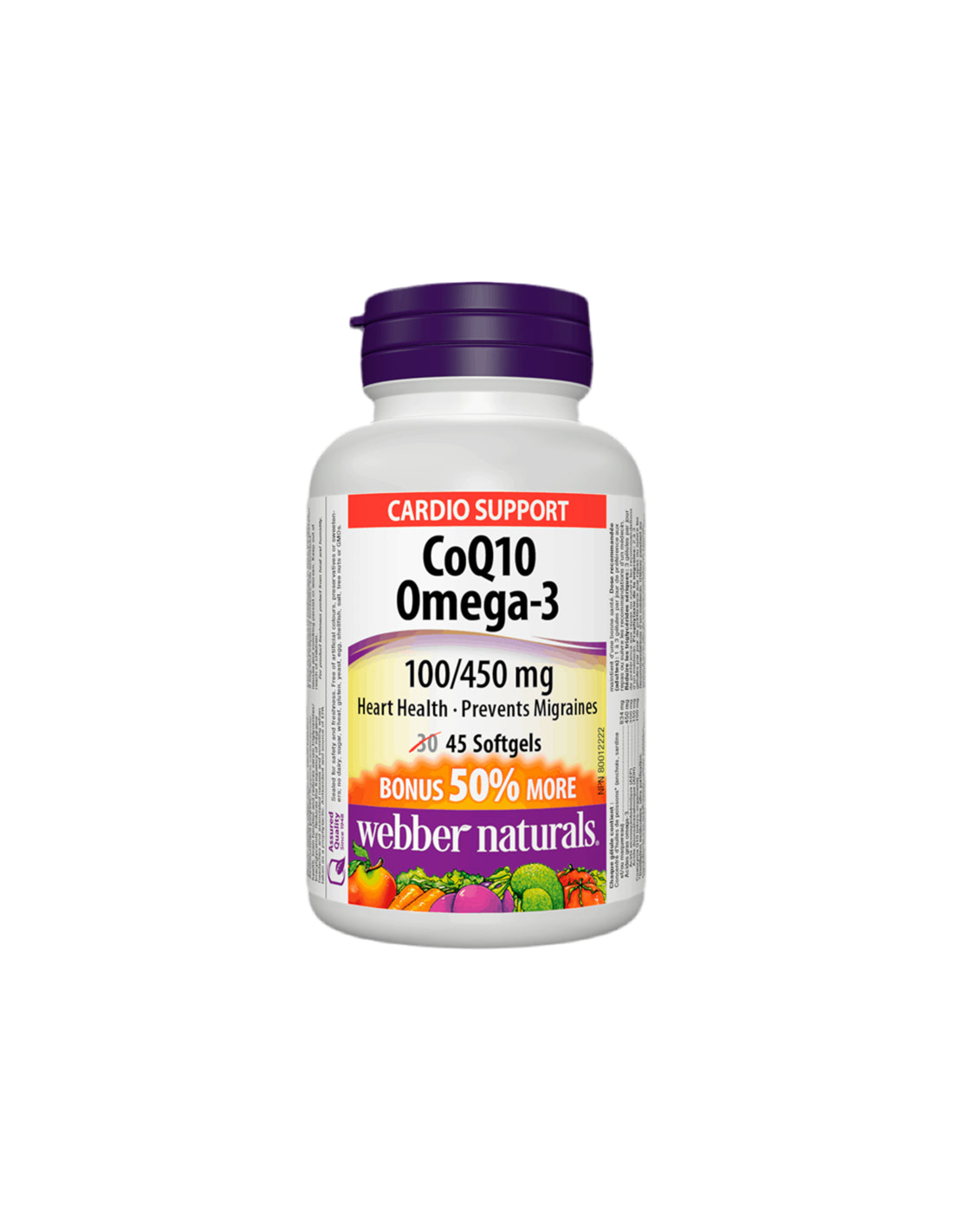 CoQ10 & Omega-3/Coenzym Q10 100 mg + Omega-3 450 mg x 45 Softgelkapseln