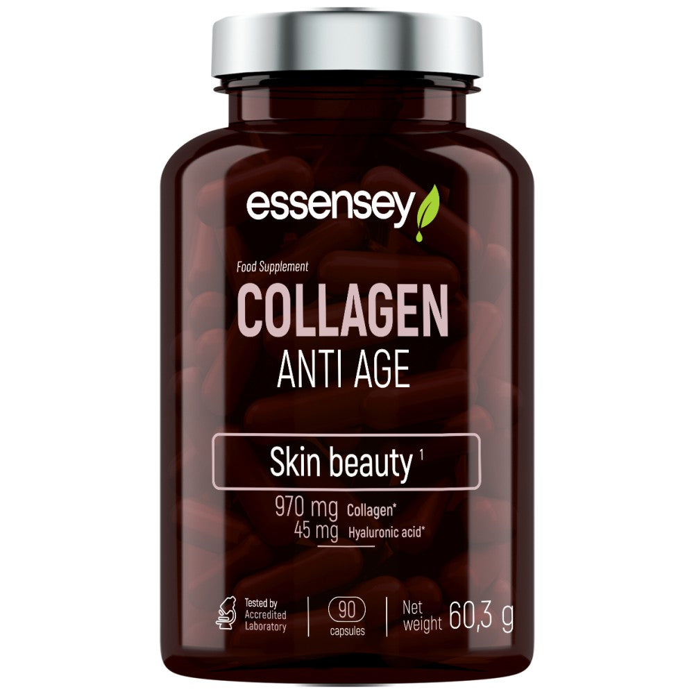 Kollagen Anti Age | mit Vitamin C und Hyaluronsäure – 90 Kapseln