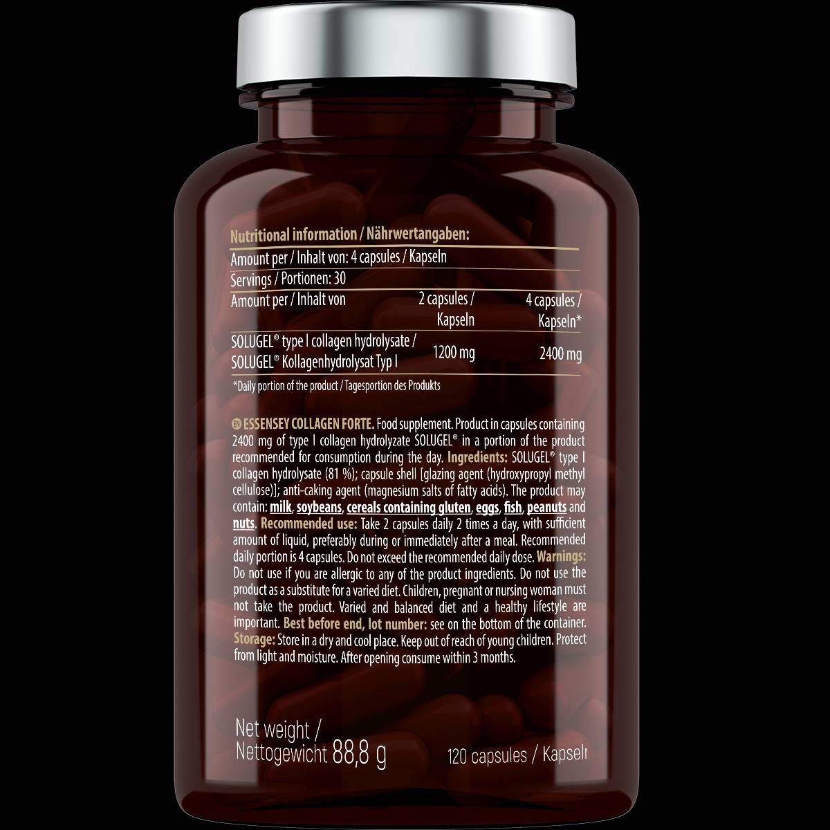 Kollagen Forte 600 mg – 120 Kapseln