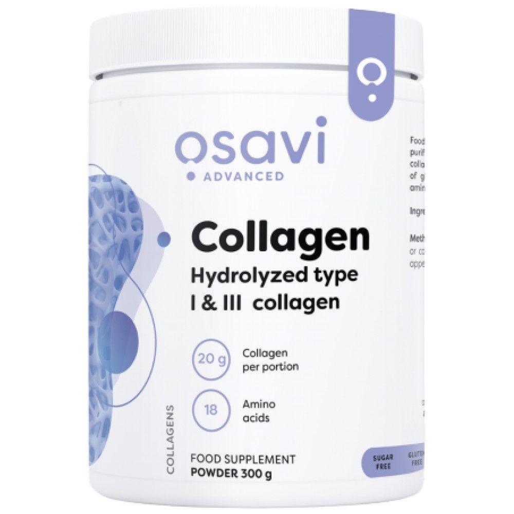 Kollagenhydrolysierte Peptide | Typ I und III – 300 Gramm