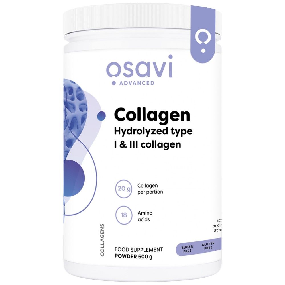 Kollagenhydrolysierte Peptide | Typ I und III – 600 Gramm
