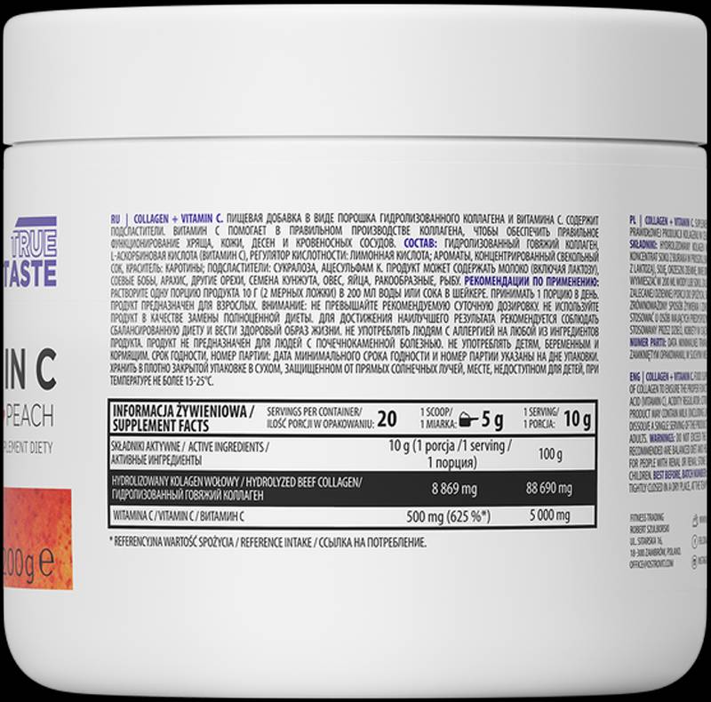 Kollagen + Vitamin C/Pulver – 200 Gramm