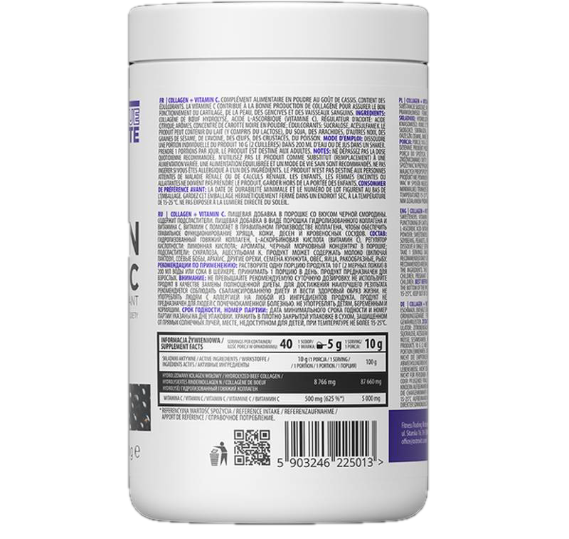 Kollagen + Vitamin C/Pulver – 400 Gramm